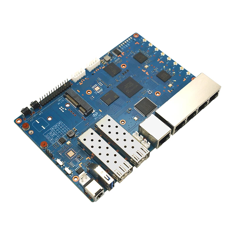 Banana Pi BPI R3 Router Board with MediaTek MT7986(Filogic 830) support Wi-Fi 6/6E 2.5GbE SFP 8G eMMC Flash Onboard 2G DDR RAM