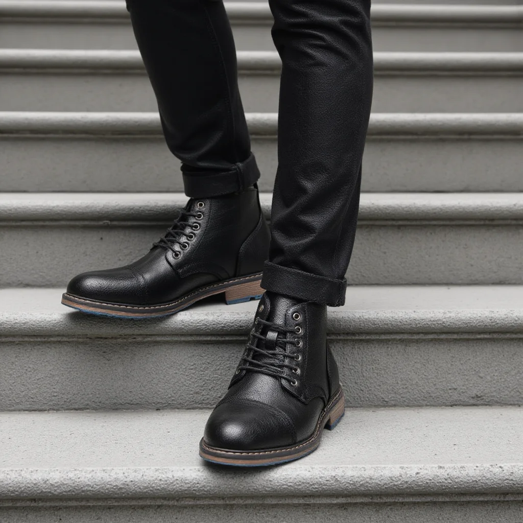 white christmas dresses Majestic Men's 38901 Ankle High Square Toe Casual Dress Boots 9.5 D(m) US / Brown main image 1