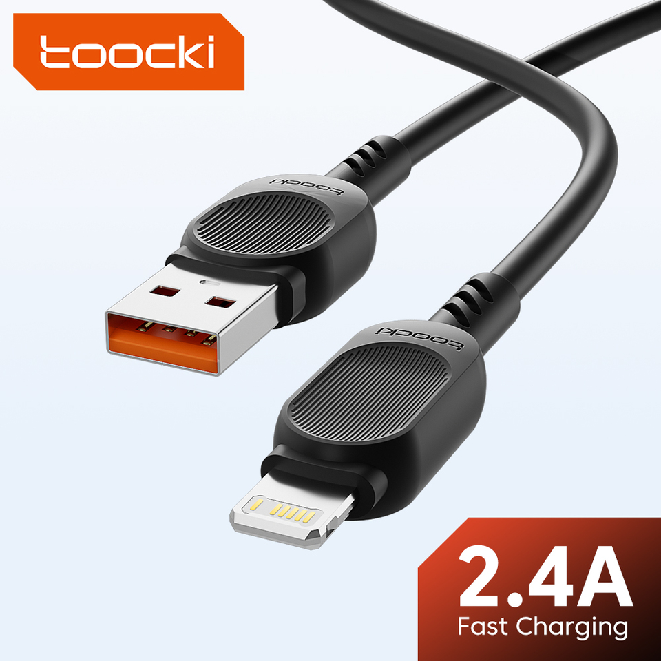 Toocki USB Cable 2.4A for iPhone 14 13 12 11 pro max Mini Xs Xr X SE 8 7 6 Plus iPad Air Fast Charging Wire For iphone charger