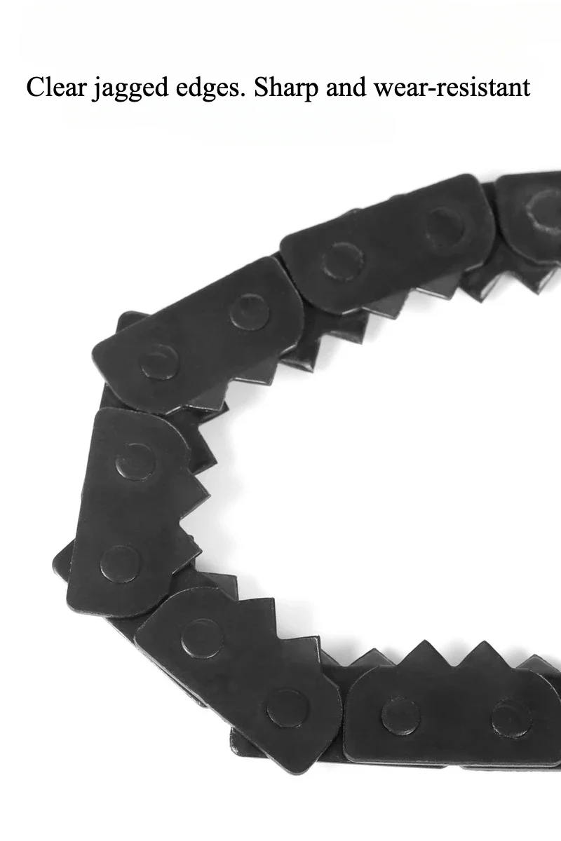 COSY Garden Tools Hand Pulled High Branch Saw Chain Outdoor Garden Pruning Tool Extended Serrated Hand Saw 4