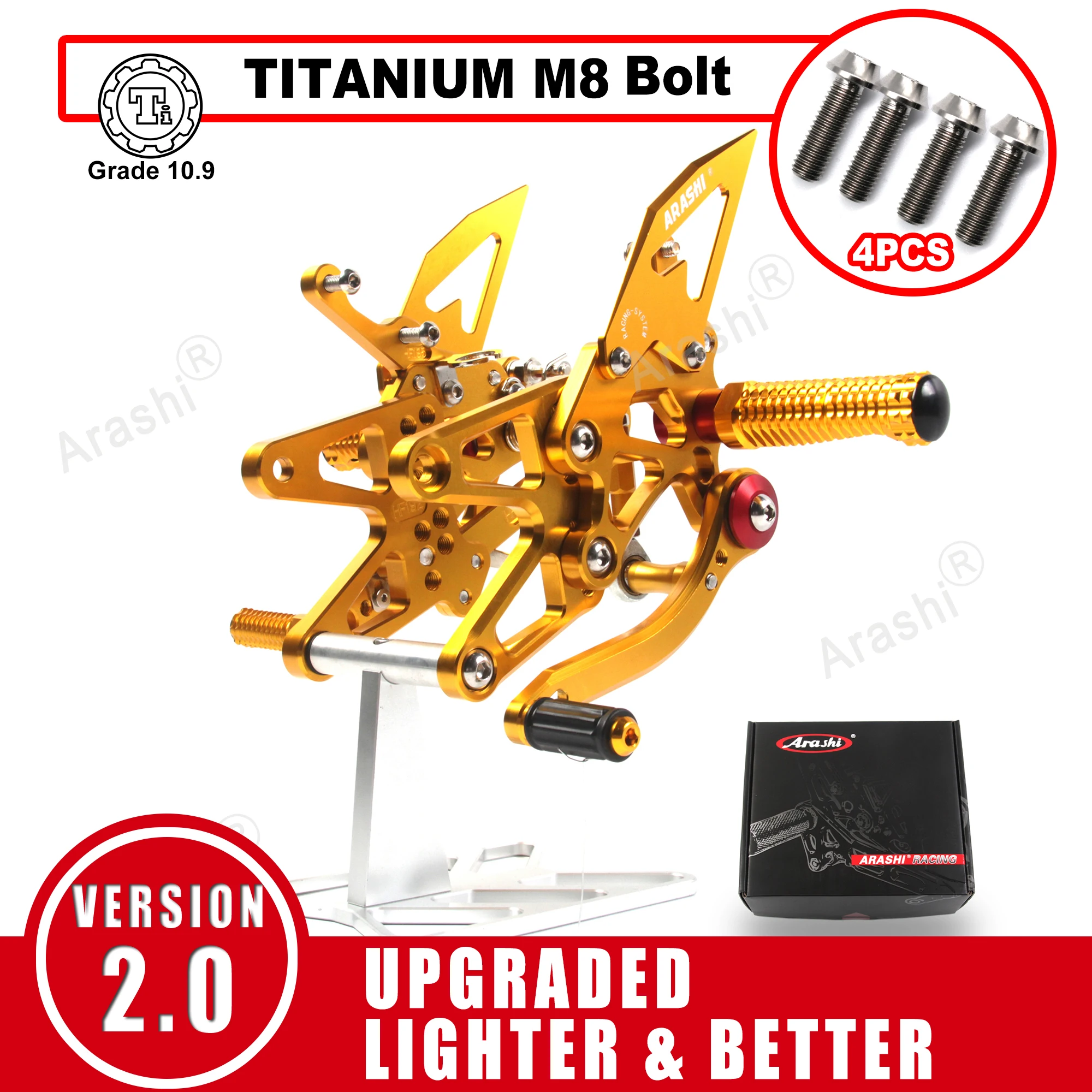 

Arashi CNC Регулируемые подножки для BMW S1000RR 2009 - 2019 наездник подножки комплект подножки для S 1000 RR 2014 2015 2016 2017 2018