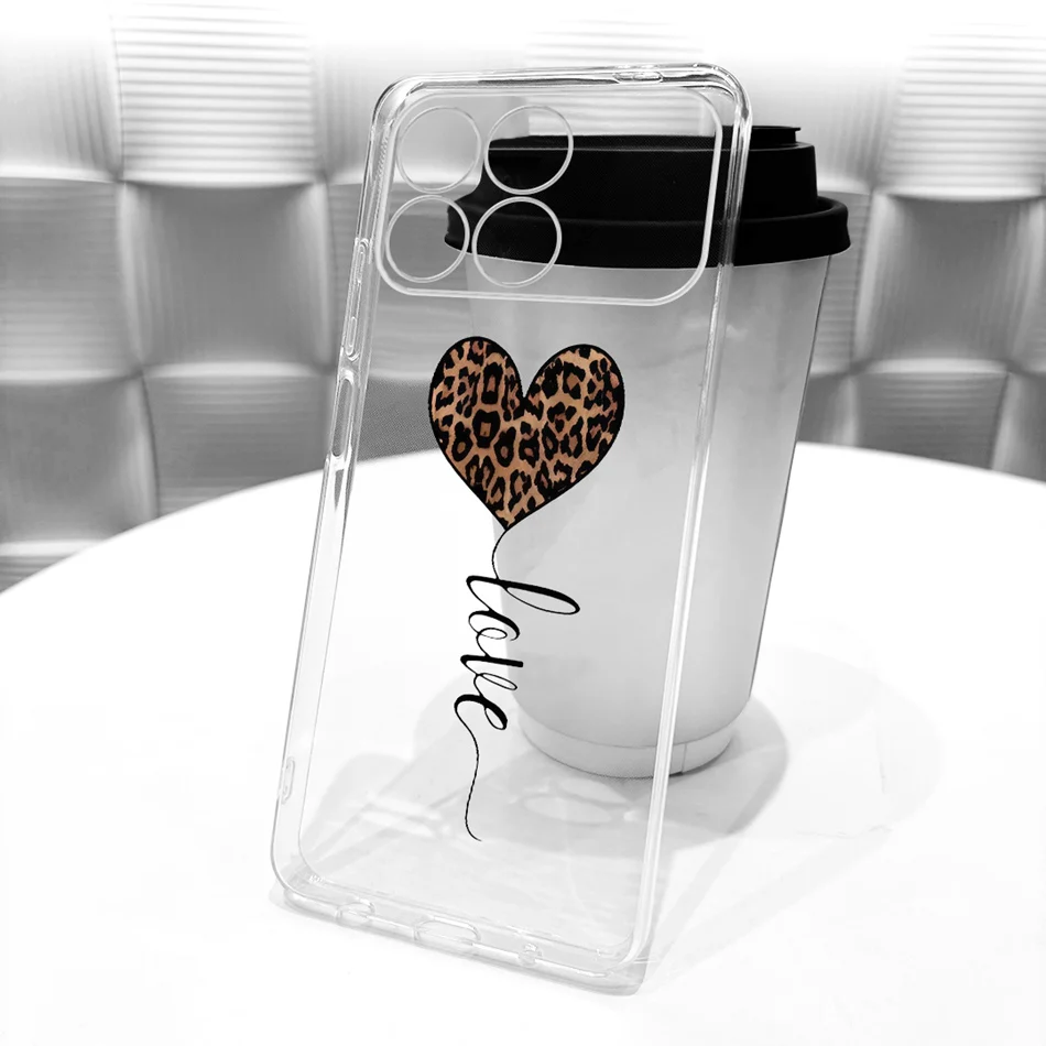 New Simple Style Transparent TPU Soft Silicone Phone Case