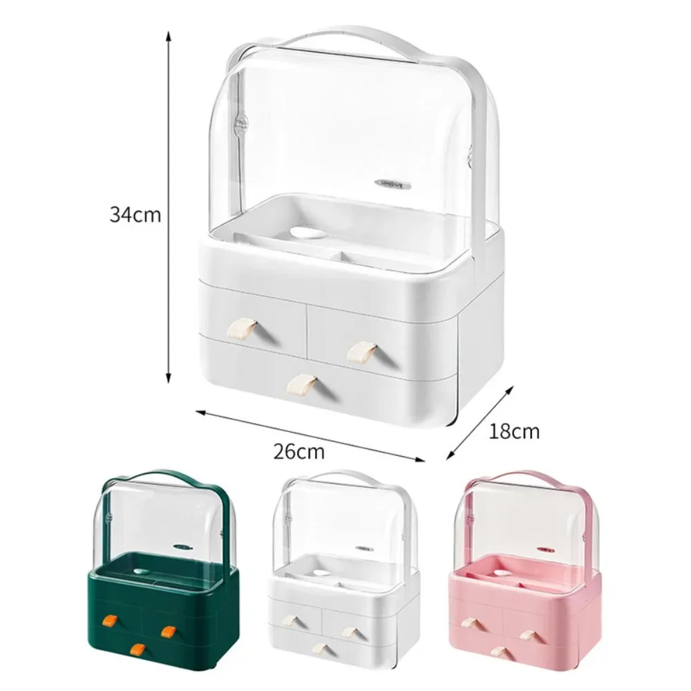 Cosmetics Organizer Box Dust-Proof Drawer Storage Box Jewelry Makeup Desktop Large Capacity Organizer Skincare Storage Container 6