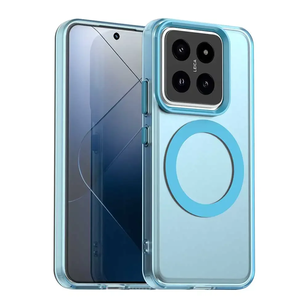 Transparent Luxury Shockproof Case with Wireless Charging and Magnetic Properties