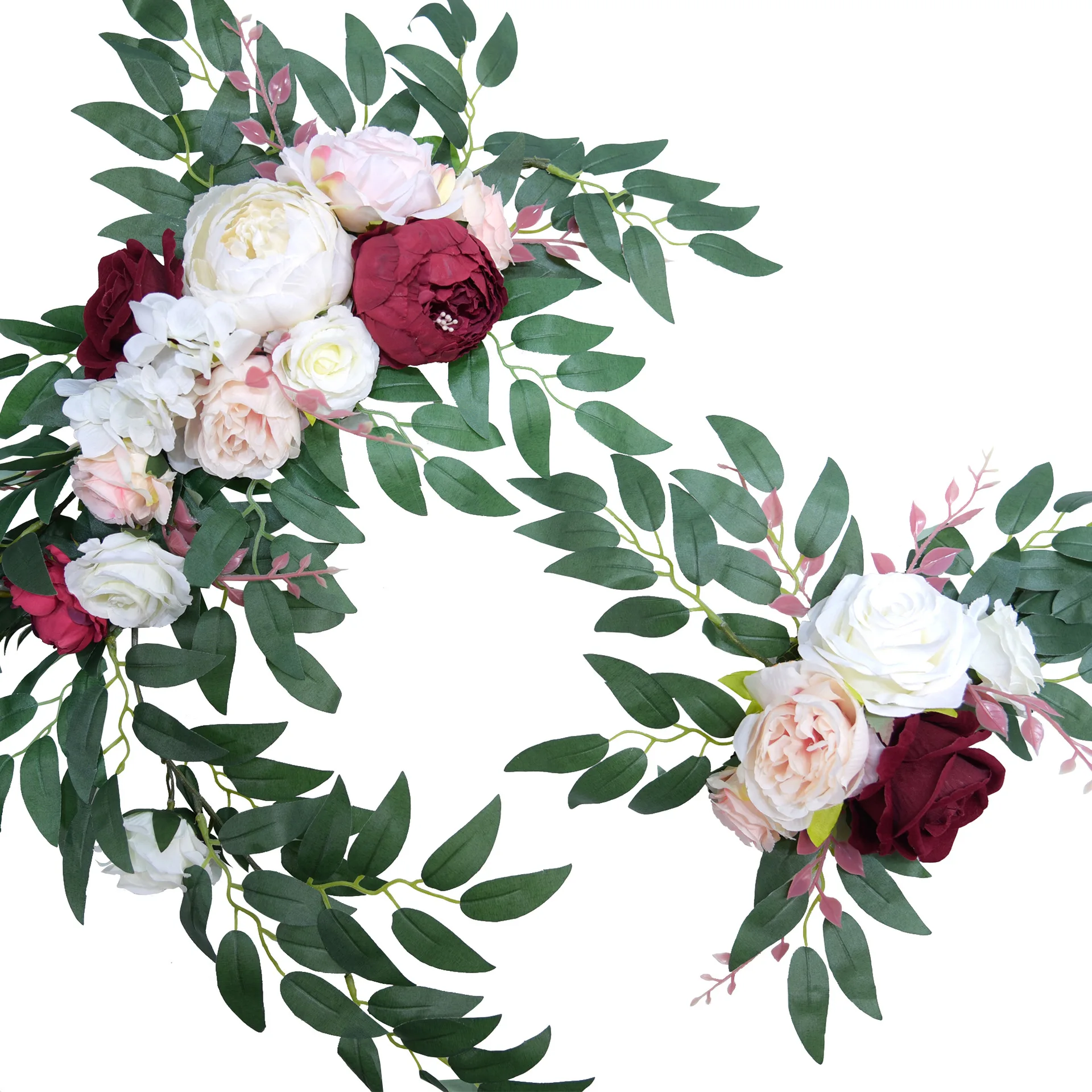 2pcsPeonyArtificialWeddingFlowerWallArrangementArchBackdrop