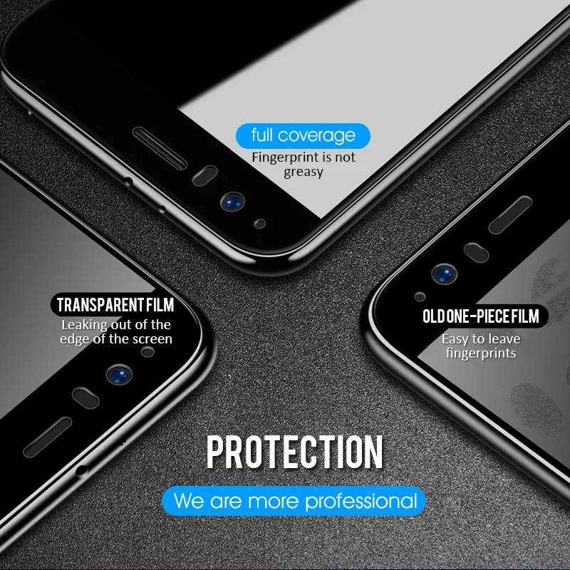 6.56 Full Coverage Tempered Glass Screen Protector