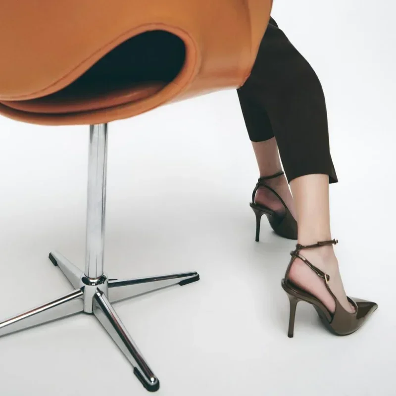 Sexy Pointed Toe Ankle Straps Buckle Women Pumps Patent Leather Slingbacks High Heels Elegant Party Shoe Stiletto Heeled Sandals 24 Sexy Pointed Toe Ankle Straps Buckle Women Pumps Patent Leather Slingbacks High Heels Elegant Party Shoe Stiletto Heeled Sandals - Image 6