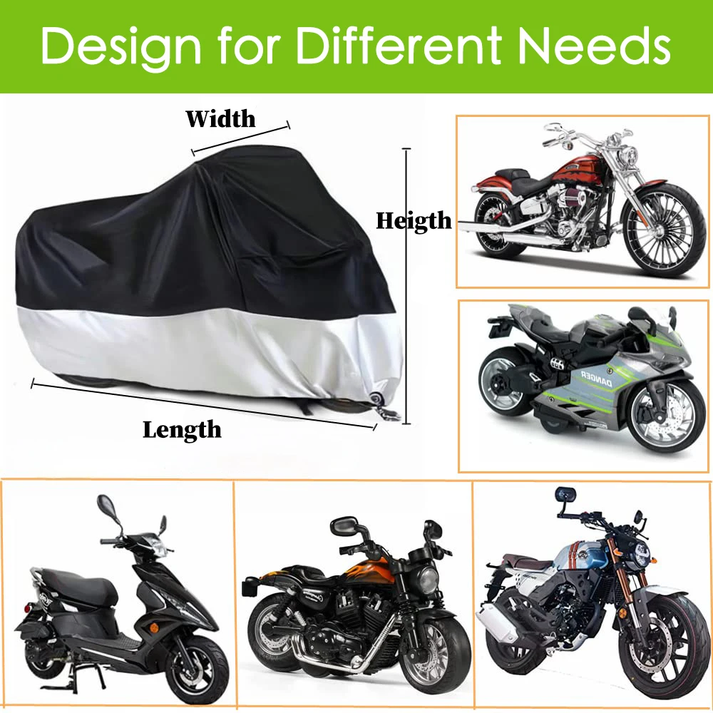 Durable All-Weather Motorcycle Protective Cover