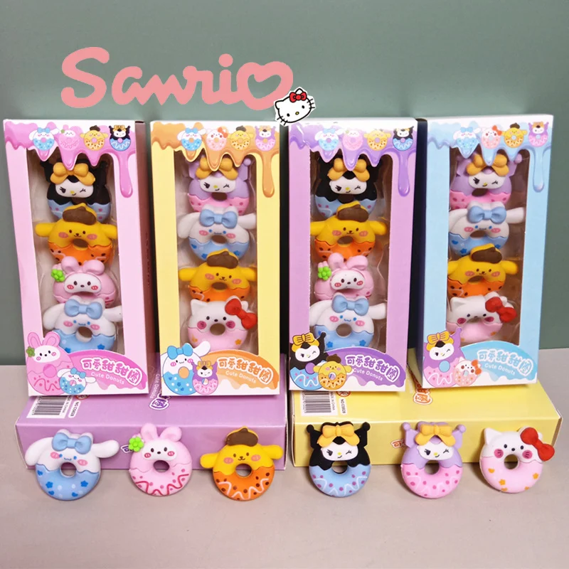 sanurgente-cartoon-matut-gomme-3d-gomme-trempee-cute-kuromi-hellokitty-melody-pays-l-eraser-boxed-student-staacquering-prize-wholesale-24pcs