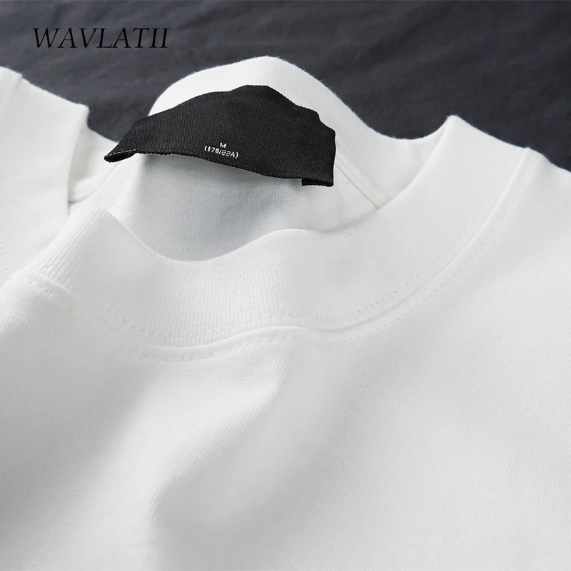 WAVLATII Oversized Summer T Shirts for Women Men Brown Casual Female Korean Streetwear Tees Unisex Basic Solid Young Cool Tops