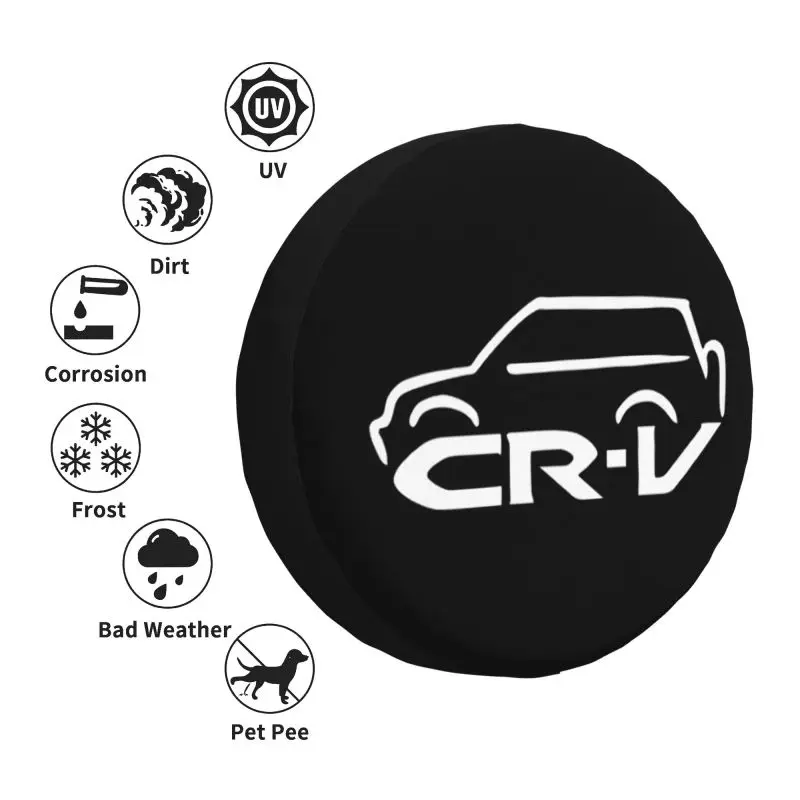 Aangepaste Overland Crv Reservewiel Hoes Voor Prado Pajero Wrangler Jeep Rv Suv Camper Auto Wiel Beschermer Covers 14 