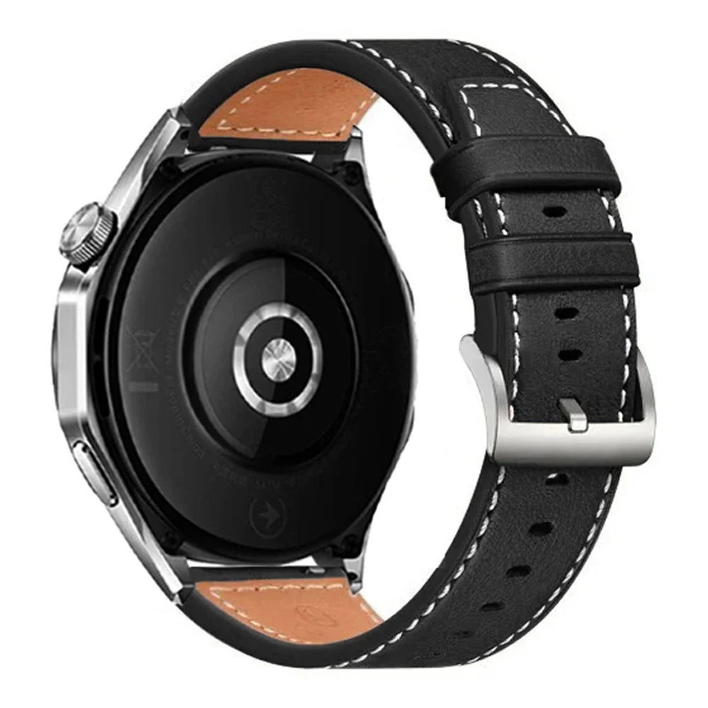 Premium Leather Strap 22mm for Sport Smartwatch - Elegant Band for All Occasions