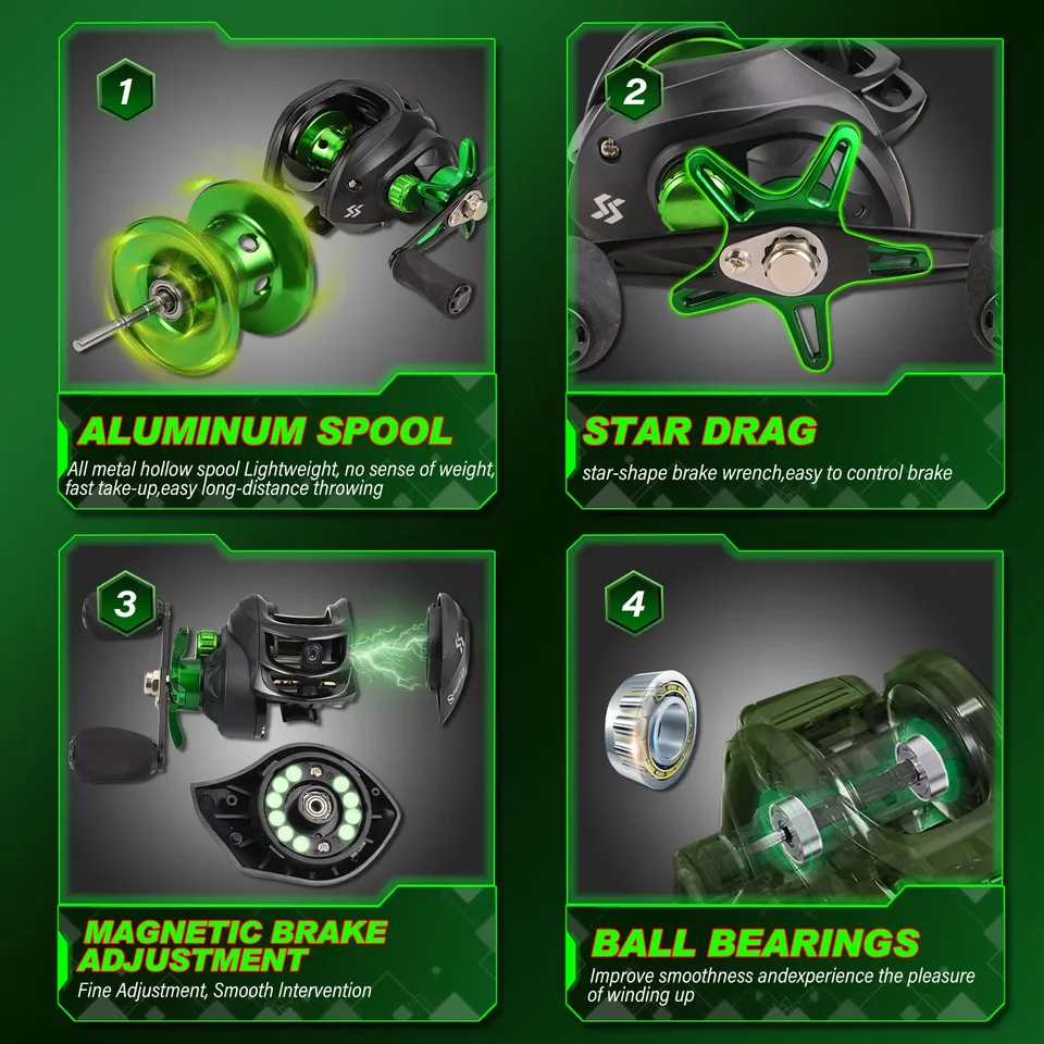 SOUGAYILANG-超軽量カーボンファイバーフィッシングロッド,1.8〜2.4mの