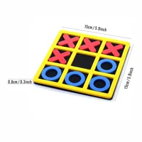 1 Set EVA Foam Soft Material Tic Tac Toe Tabletop Game Board Game 3
