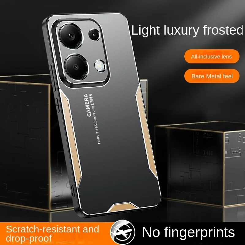 Hard Aluminum Alloy + PC Shockproof Protective Back Cover Case