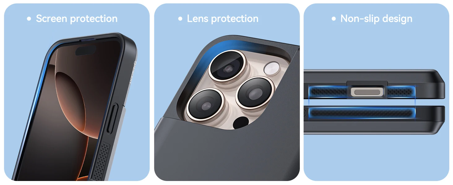 8000mAh USB-C Battery Case for iPhone 16 Pro Max Power Bank