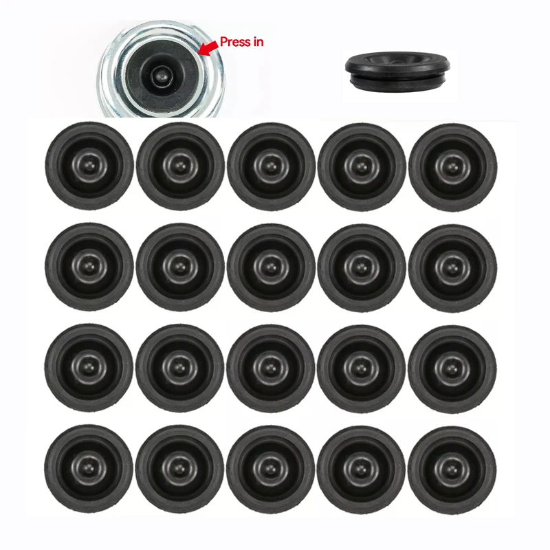 20Pcs Lube Grease Cap Plug Insert Rubber Trailer Camper RV Axle Dust Cap - Foto 4