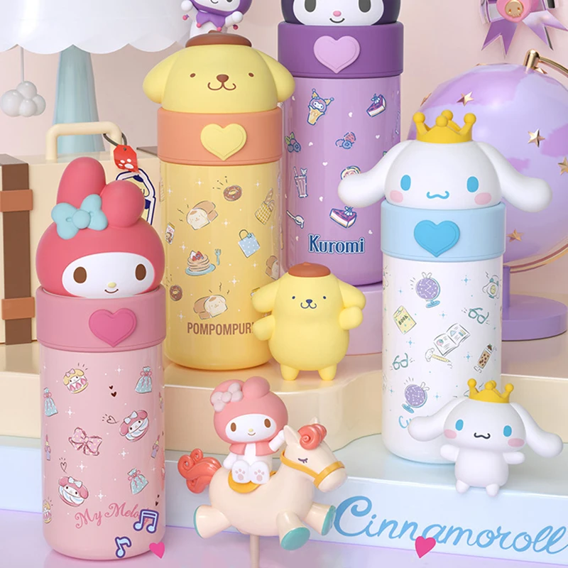 

Sanrio Children Thermos Cup 350ml Cinnamoroll My Melody Kuromi Insulated Cup 316 Stainless Steel Bottle Portable Water Cup