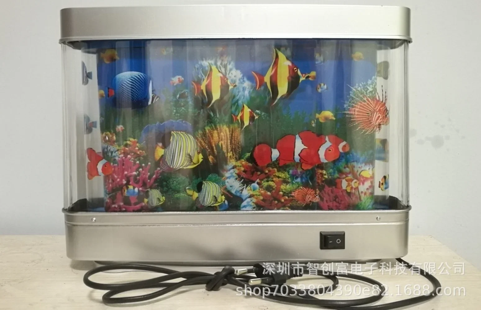 Artificial Tropical Fish Aquarium Decorative Lights Mobile Virtual Ocean LED Lights with Switch Colorful Lights