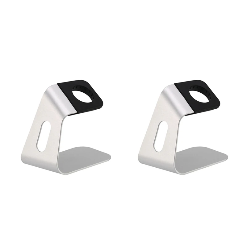 

2X Metal Aluminum Charger Stand Holder For Apple Watch Charging Smart Watch Bracket Smartwatch Desktop Charger Dock