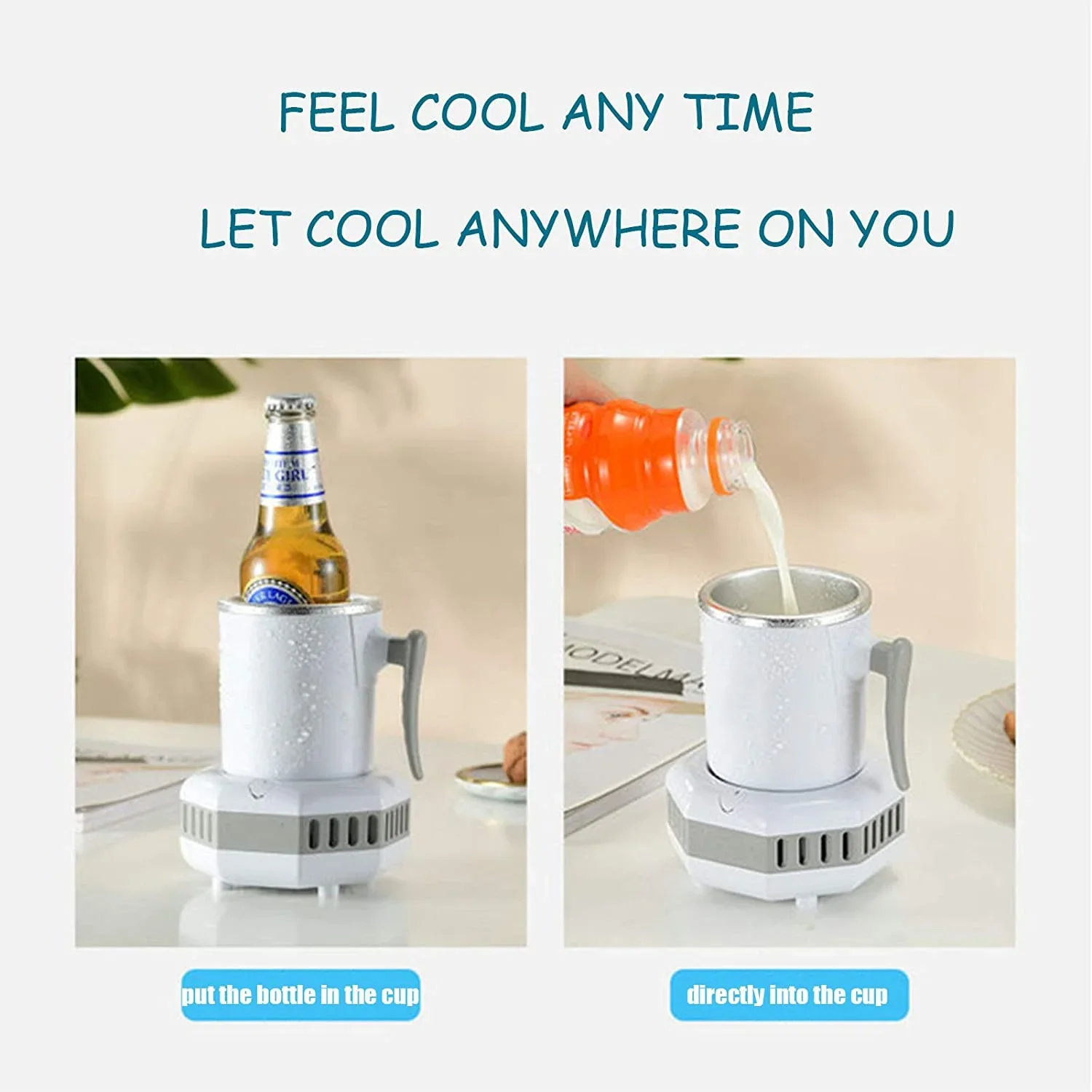 Summer Fast Refrigeration Cup Cooling Cup Portable Iced Office Desk Surface Panel Quick Cold Cold and Warm Hot