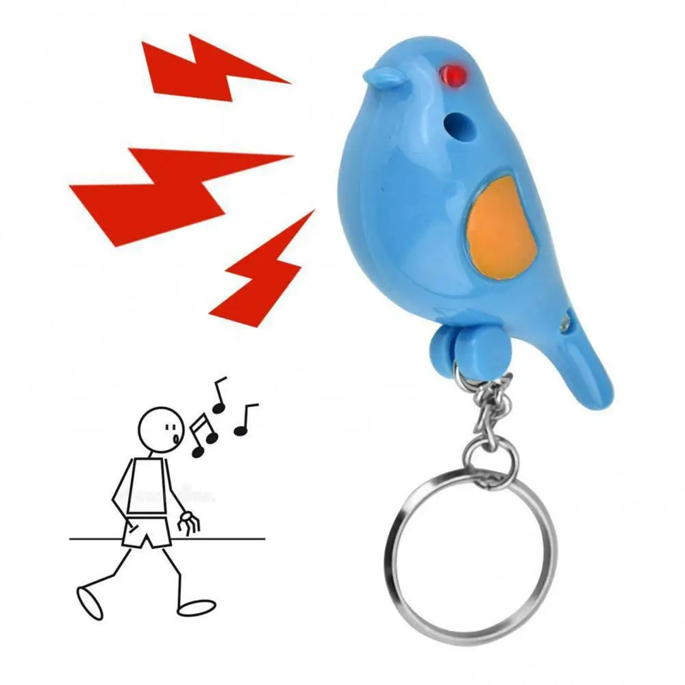 LED Whistle Key Finder Flashing Beeping Sound Control Alarm Anti-Lost Key Locator Finder Tracker Camping Survival Keyring
