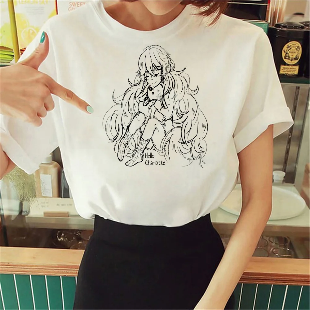 

Hello Charlotte t shirt women comic funny Tee female anime clothing