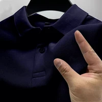 Polo d'été décontracté et respirant pour hommes, confortable, couleur unie, T-Shirt à manches courtes de haute qualité, offre spéciale, 2025 ﻿ 5