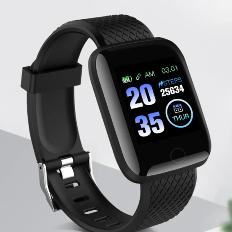 Color Screen 116Plus Smart Bracelet D13 Bracelet Pedometer Sleep Monitoring IP67 Waterproof USB Smart Watch