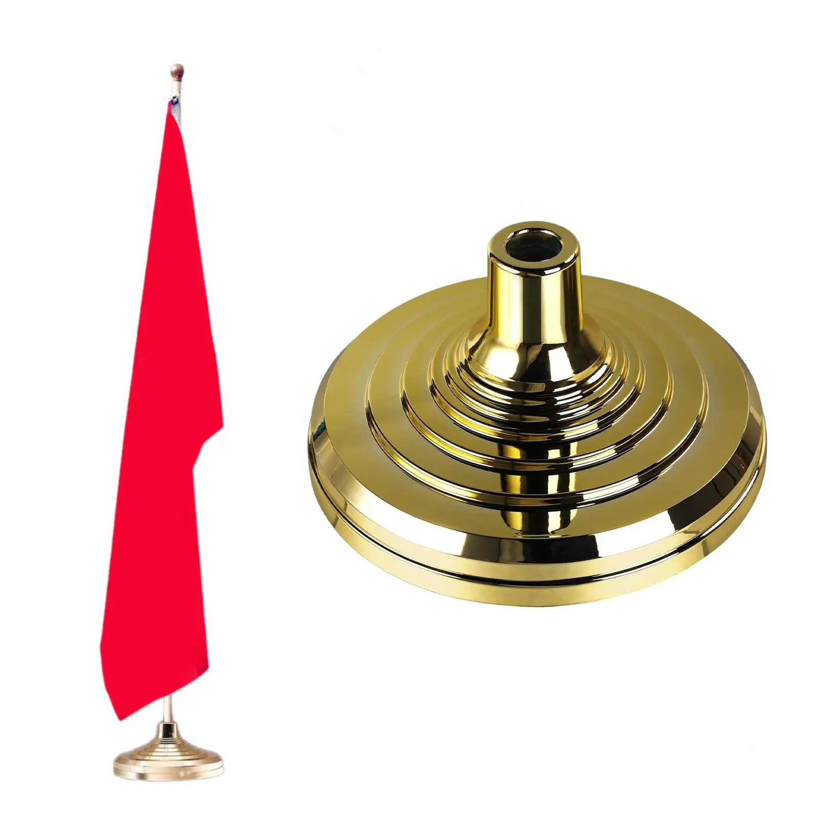 Floor Stand Base for Indoor Flagpole Flag Pole Stand Indoor Flag Pole Holder for Party Outdoor Conference Room Home Meeting