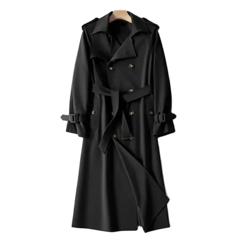 2024-nuovo-elegante-cappotto-giacca-a-vento-abbigliamento-donna-primavera-autunno-doppio-petto-sciolto-lungo-trench-kaki-nero-top-ac810