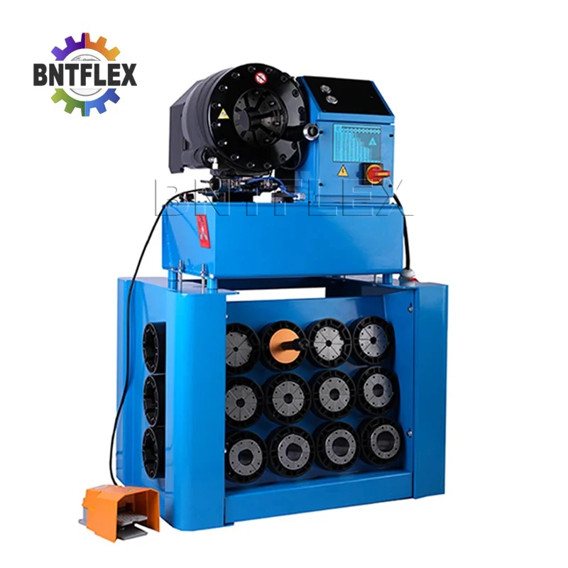 

64mm BNTP32 hydraulic hose crimping machine price with 13 sets of dies and Quick Change tool