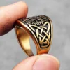 Viking Compass Celtic Knot Men Rings Stainless Steel Women Jewelry Vintage Punk Cool Stuff Fashion Accessories Gift Wholesale 5