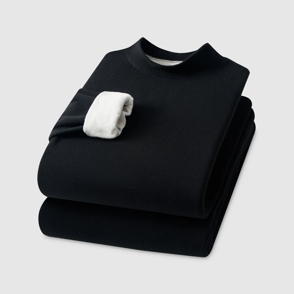 الخريف والشتاء الرجال الكشمير الحرير ملابس اخلية ح...