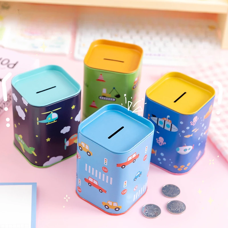 Creative Money Boxes for Children, Cute Cartoon Coin Storage Jar, Anti Shatter for Boys and Girls
