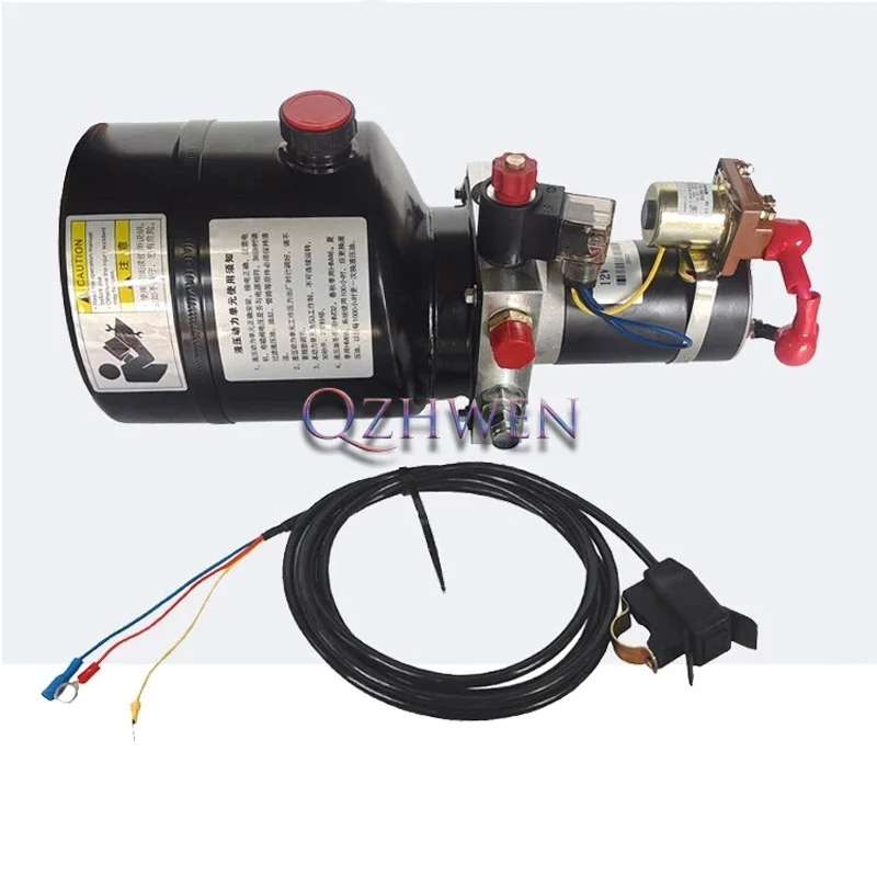 12V~72V Electric Tricycle Dump Hydraulic Modification Parts Motorcycle Garbage Dump Truck Electric Control Lifting Full Set 4