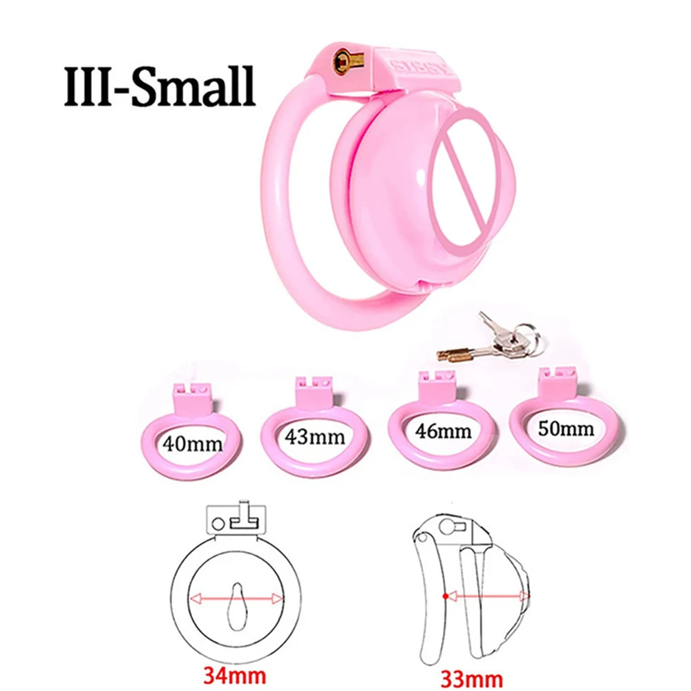 Pussy Liten Rosa Kvinna Kyskhet Bur Bondage Lås Bur Enheter Erotisk Urethral Lock Gay Ladyboy 18_voghion.com