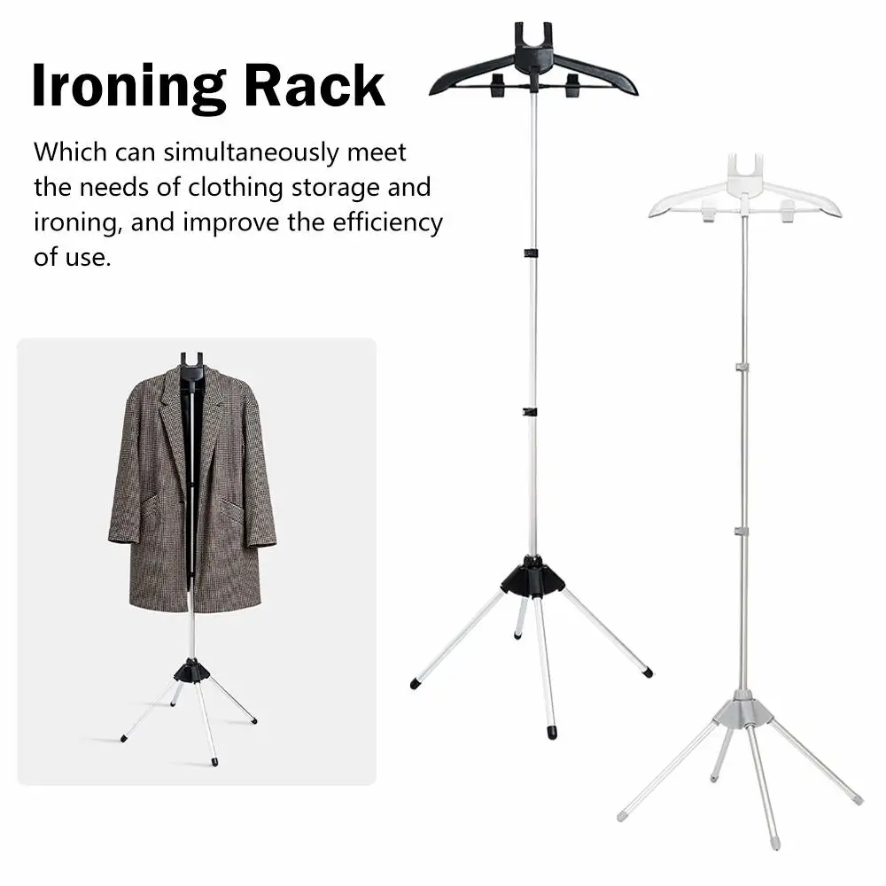 Steamer Stand Telescopic Garment Steamer Rack Height Hanger Bracket Adjustable Handheld Steam Garment Standing Ironing Garm Z2k8 clothes drying rack,clothes storage rod