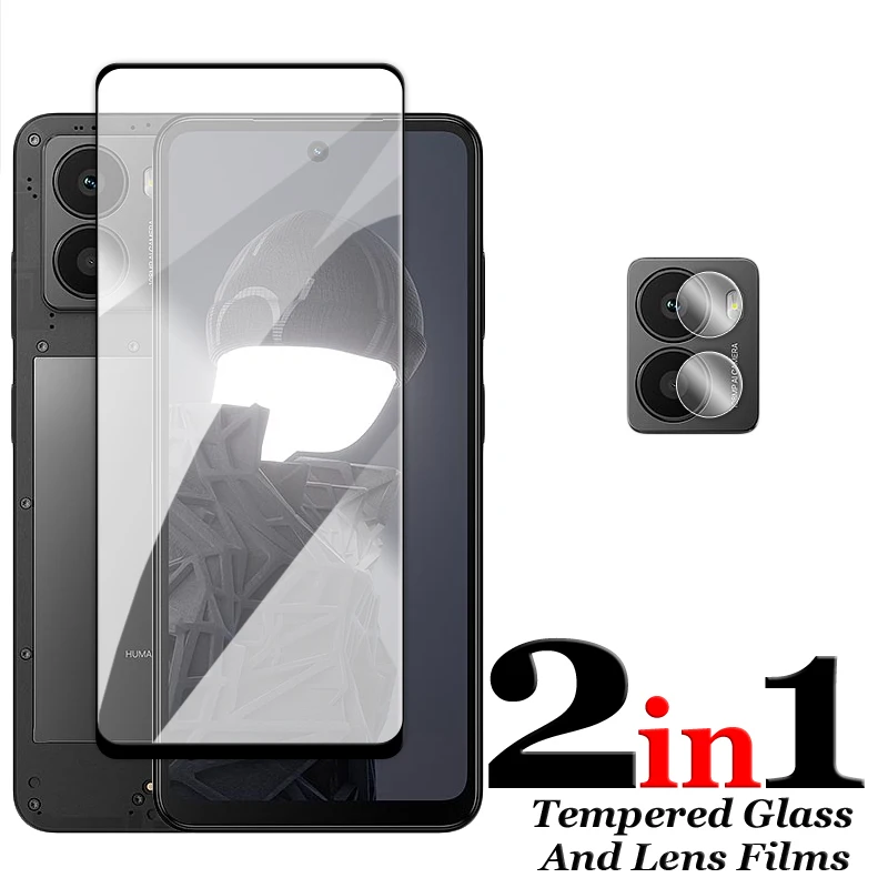 6-in-1 5G Tempered Glass Screen Protector and Lens Film with 2.5D Full Cover Glue