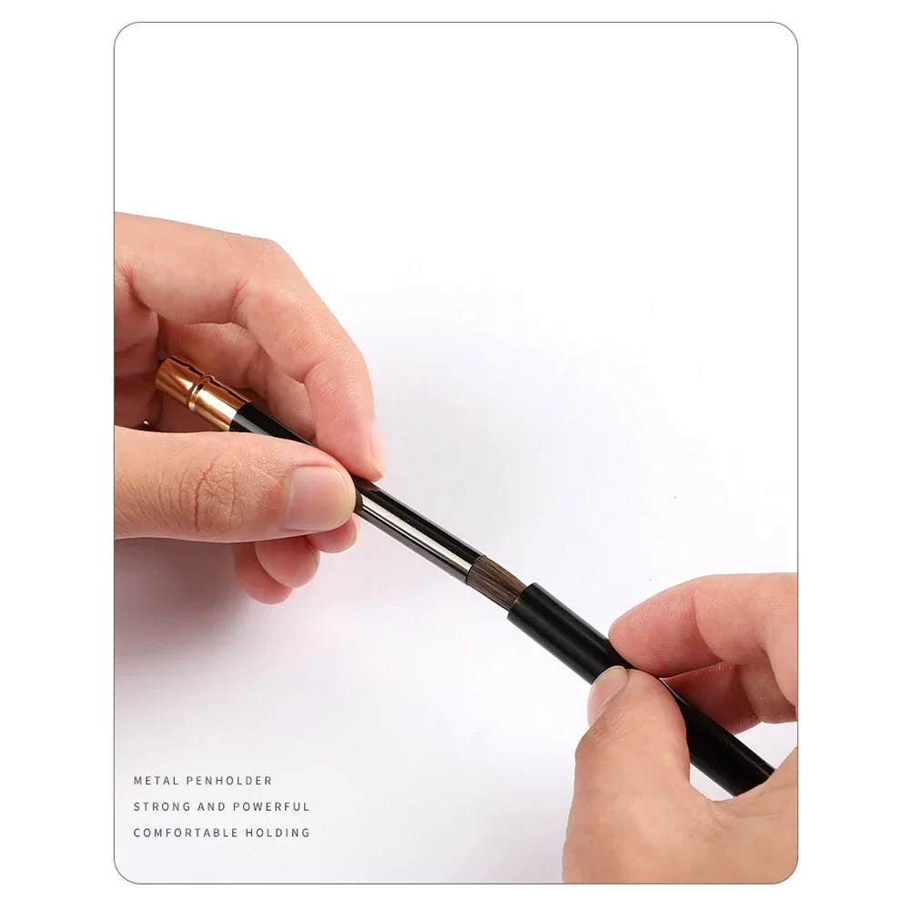 High Quality Students Art Painting Brushes Weasel Hair Paint Brush Detachable Rod Artistic Watercolor Brush for Art Drawing 5