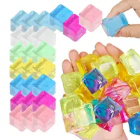 5-100 pièces de jouets sensoriels en forme de glaçons, cubes anti-stress moelleux pour adultes et enfants, soulagement de l'anxiété et du stress, thérapie manuelle, sensoriel et moelleux 1