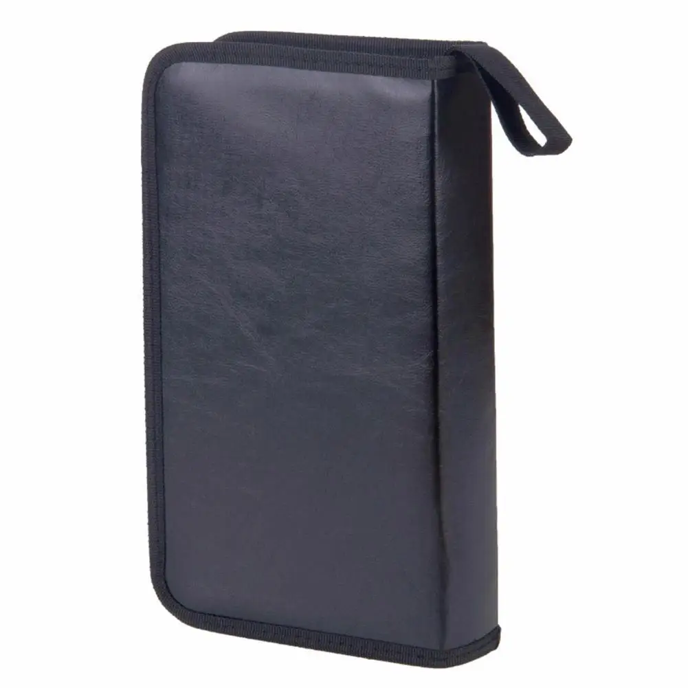 CD DVD Storage Bag 80-Sheets High-capacity Sleeves CD Holder Case Carry Box