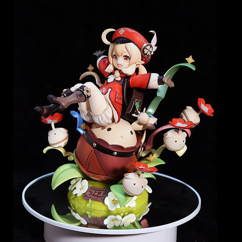 

2023 New 18cm Anime Genshin Impact Klee Figures Amber Action Figures PVC Toys Model Collection Decoration Gift