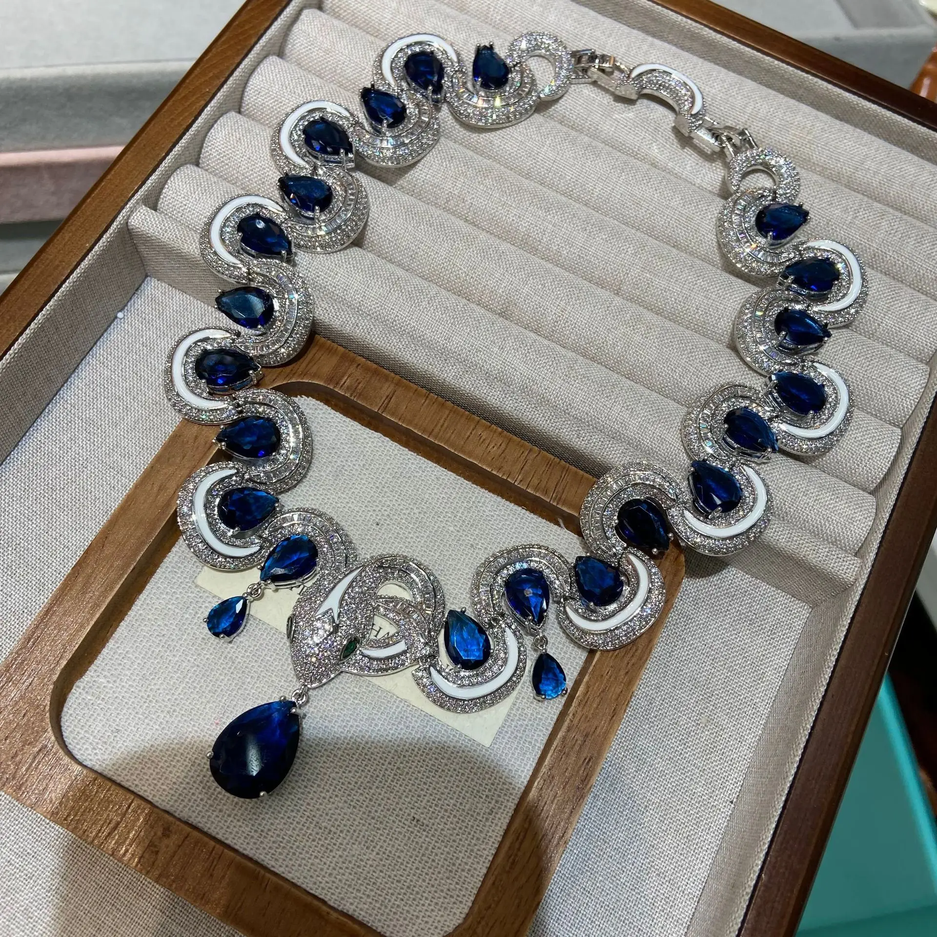 Necklace-blue