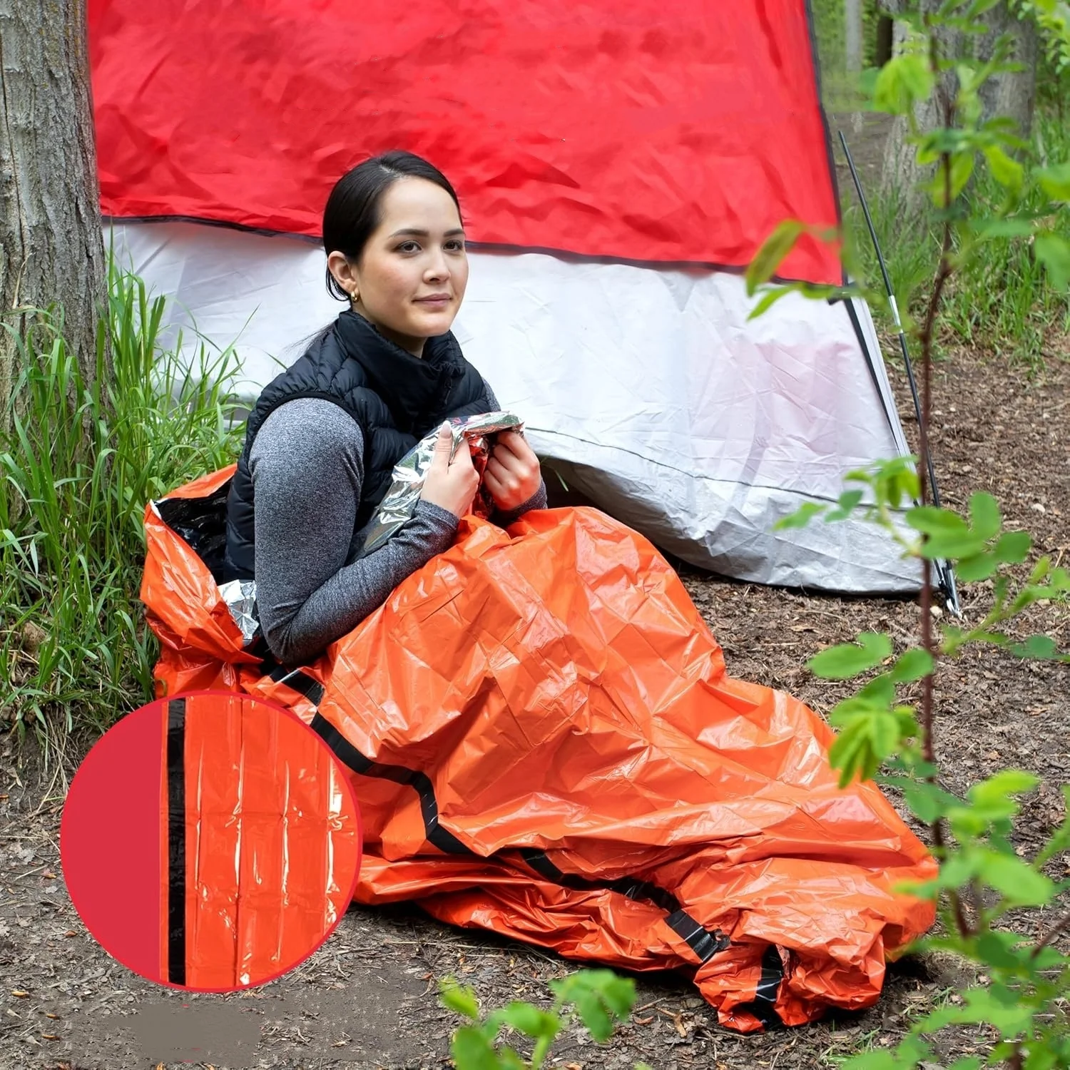 Emergency Rain Poncho Thermal Blanket Poncho Weather Proof Outdoor Survival Camping Gear Survival Gadgets 6