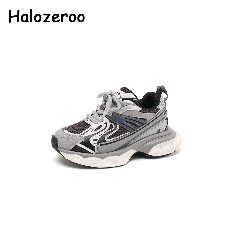 

Kids Sport Sneakers Baby Girls Gray Running Shoes Children Brand Chunky Sneakers Boys Slip On Casual Sneakers Trainers Spring