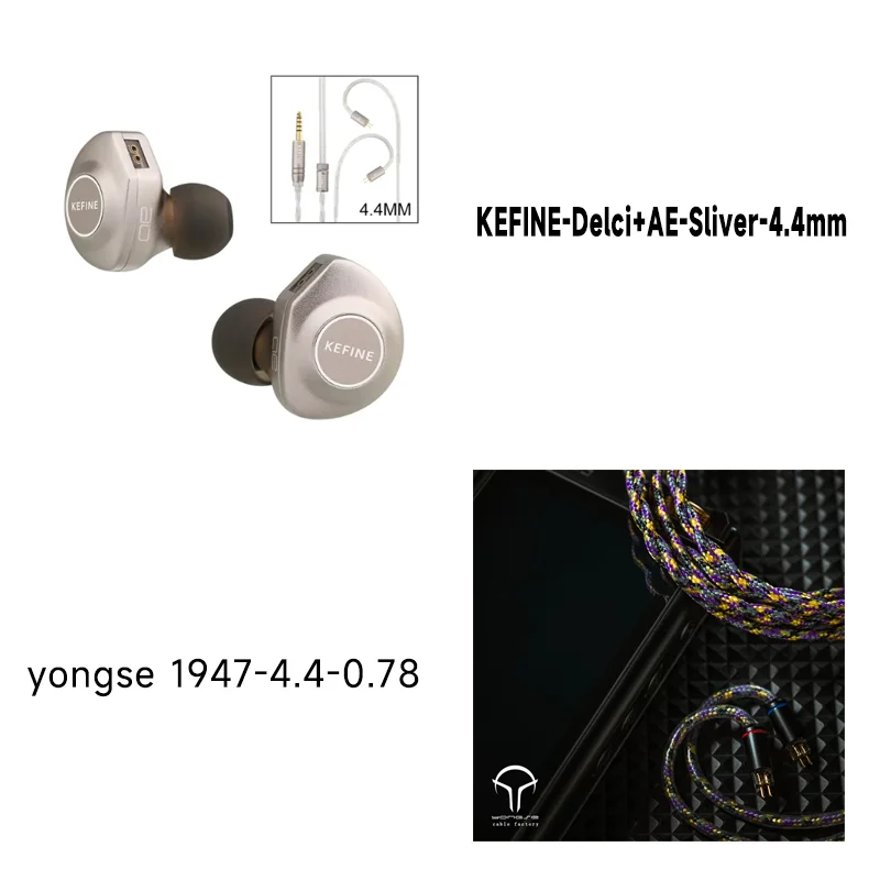 Kefine X ANGELEARS Delci AE 10mm DLC+PU Diaphragm Dynamic Driver IEMs Hi-Fi I n-ear Earphone with Two Tuning Style 6