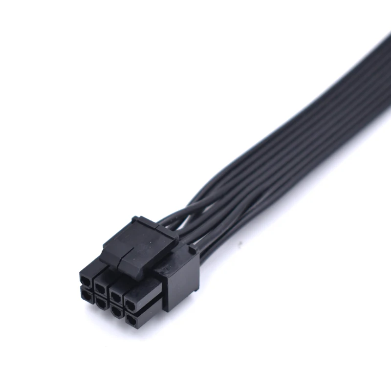 15cm balck Dual 4 Pin Molex to Motherboard ATX CPU 8pin(4+4)pin Power Supply Adapter Cable