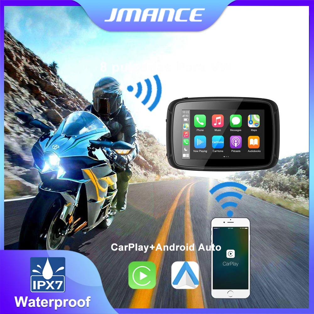 5 Inch Motorcycle GPS Moto Navigation Portable Motor Navigator GPS Navigation Motorcycle Carplay