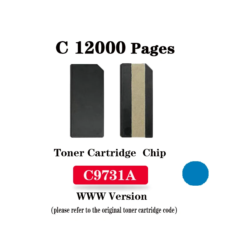 CC9730A/C9731A/C9732A/C9733A Toner Cartridge Chip for HP LaserJet 5500/5500n/5500dn/5500hdn/5550/5550n/ 5550dn/5550tn/5550hdn